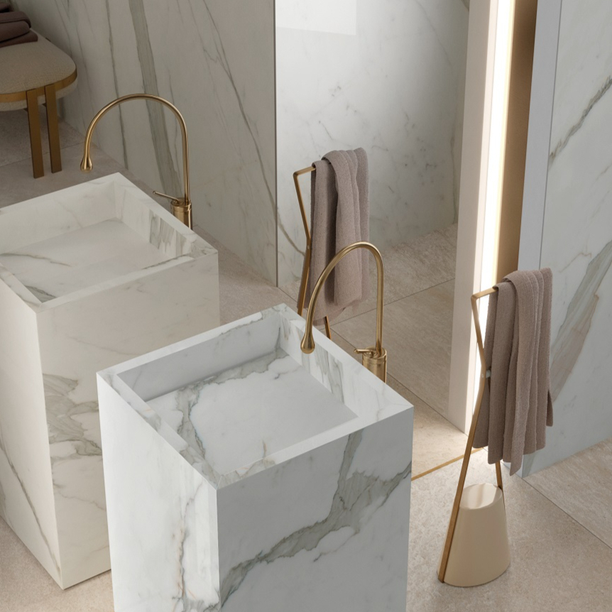salle de bain épuré - blanc