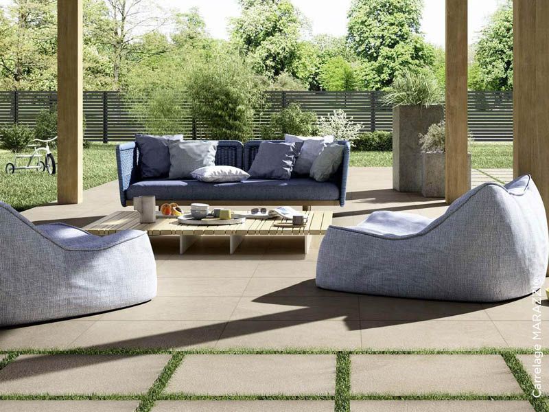 Extérieur sous pergola bois