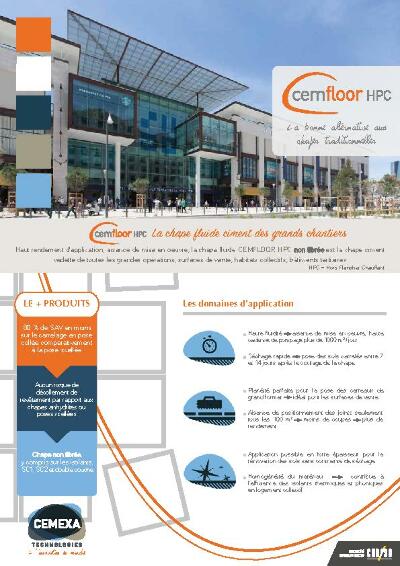 Chape ciment - Cemfloor HPC photo