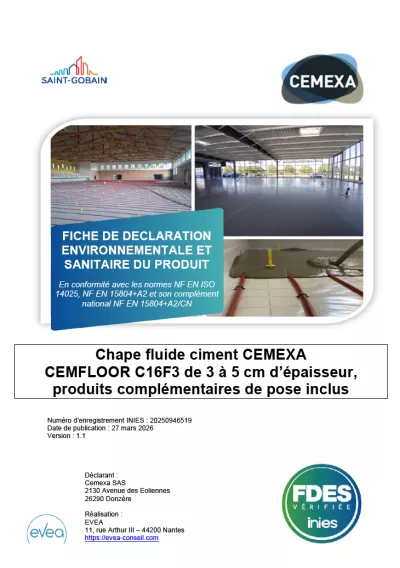 CEMEXA FDES CEMFLOOR C16F3 photo